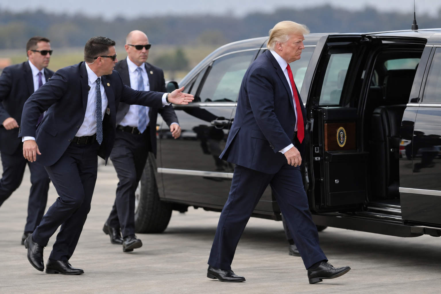 Trump Walked Right Past His Waiting Limousine — And the Awkward Moment Caught on Camera Has America Asking One Brutal Question